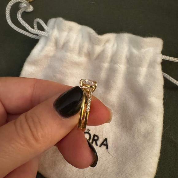 Double Band Heart Ring - Picture 2 of 4